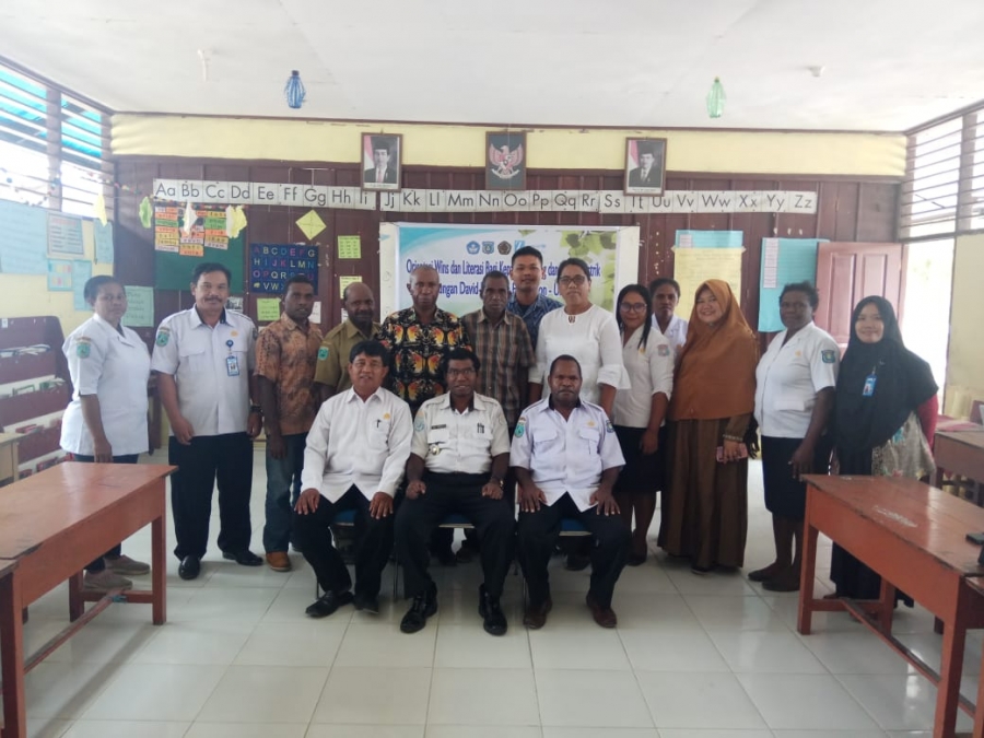 KEPALA DISTRIK KLAMONO SAMBUT BAIK PELATIHAN WINS BAGI KEPALA KAMPUNG DAN SEKOLAH INTERVENSI DB7 KEMITRAAN UNIMUDA SORONG - UNICEF